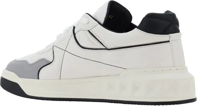 Valentino Garavani White And Grey Sneakers - Image 4