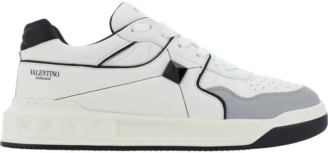 Valentino Garavani White And Grey Sneakers