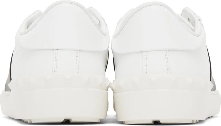 Valentino Garavani White & Black Open Sneakers - Image 2