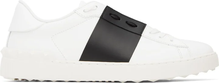 Valentino Garavani White & Black Open Sneakers