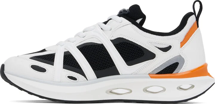 Valentino Garavani White & Black VLogo Easyjog Low-Top Sneakers - Image 3