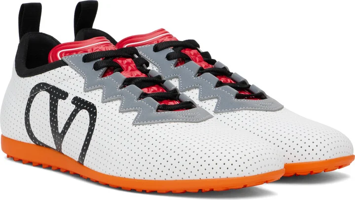 Valentino Garavani White Chromathon Sneakers - Image 4