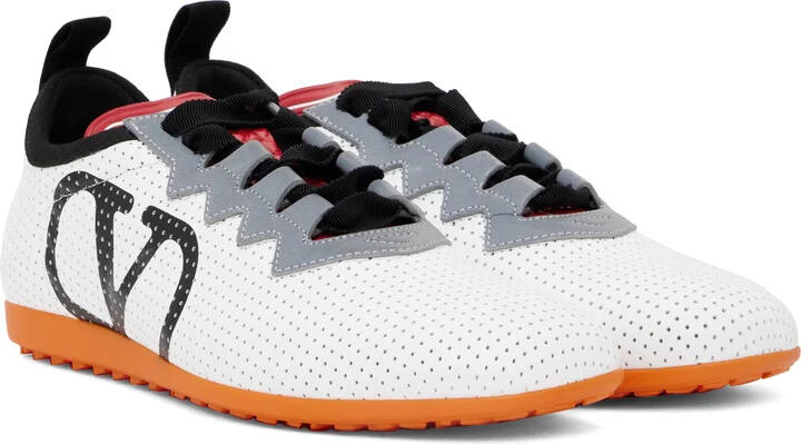 Valentino Garavani White Chromathon Sneakers - Image 4