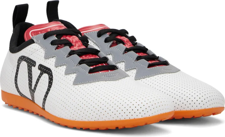 Valentino Garavani White Chromathon Sneakers - Image 4