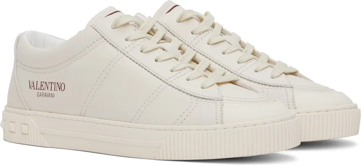 Valentino Garavani White Cityplanet Sneakers - Image 4