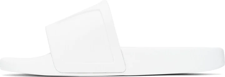 Valentino Garavani White Coolside Pool Slides - Image 3