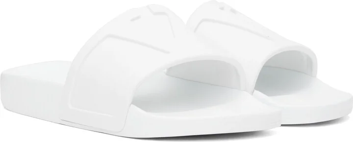 Valentino Garavani White Coolside Pool Slides - Image 4