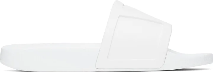 Valentino Garavani White Coolside Pool Slides