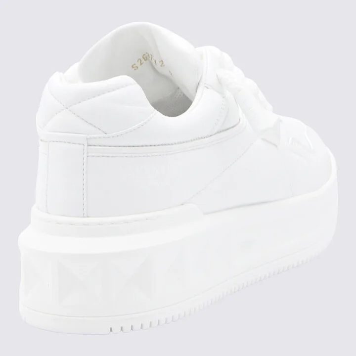 Valentino Garavani White Leather Sneakers - Image 2