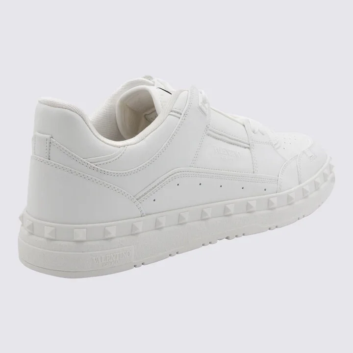 Valentino Garavani White Leather Sneakers - Image 2