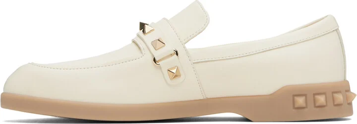 Valentino Garavani White Leisure Flows Loafers - Image 3