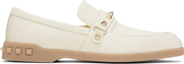 Valentino Garavani White Leisure Flows Loafers