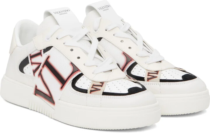 Valentino Garavani White Low-Top Calfskin VL7N Sneakers - Image 4
