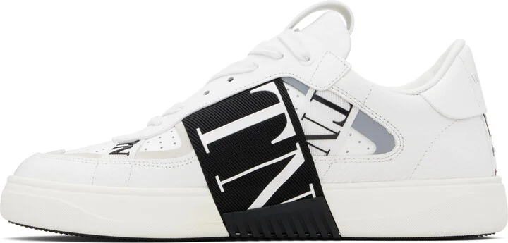 Valentino Garavani White Low-Top Calfskin VL7N Sneakers - Image 3