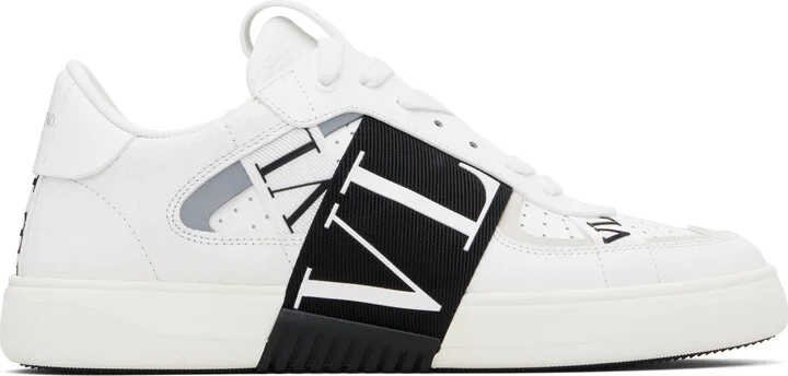 Valentino Garavani White Low-Top Calfskin VL7N Sneakers