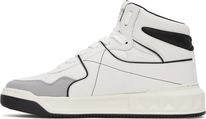 Valentino Garavani White One Stud Sneakers - Image 3