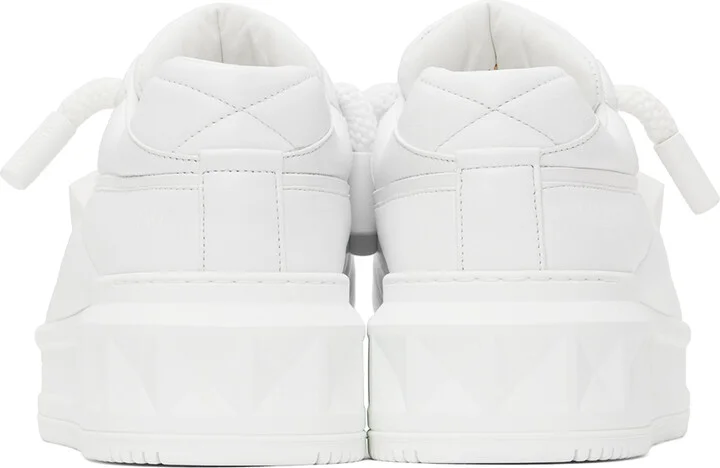 Valentino Garavani White One Stud Sneakers - Image 2