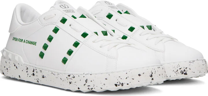 Valentino Garavani White 'Open For A Change' Sneakers - Image 4