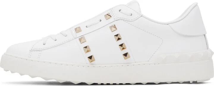 Valentino Garavani White Rockstud Untitled Sneakers - Image 3