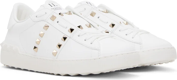 Valentino Garavani White Rockstud Untitled Sneakers - Image 4