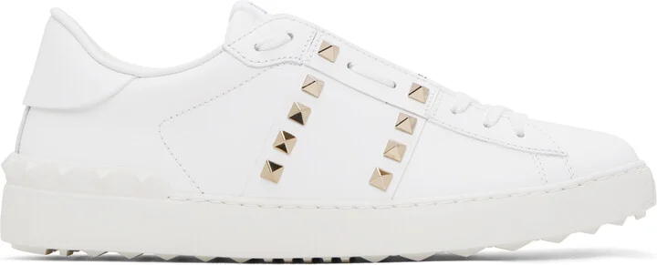 Valentino Garavani White Rockstud Untitled Sneakers