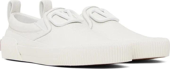 Valentino Garavani White Slip-On Sneakers - Image 4