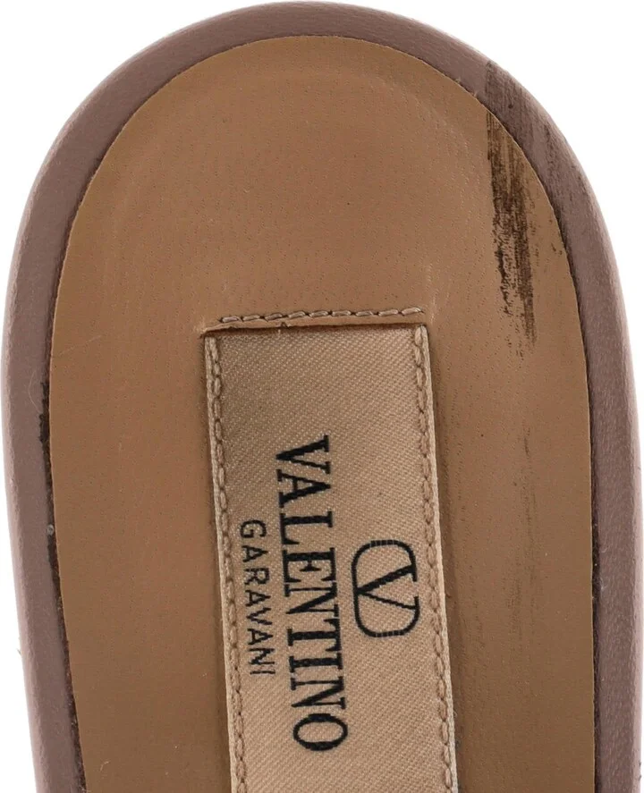 VALENTINO GARAVANI Women's Multi Strap Rockstud Flat Sandals Leather - Image 6