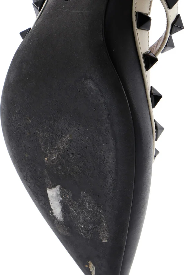 VALENTINO GARAVANI Women's Rockstud Ankle Strap Pumps Leather 100 - Image 6