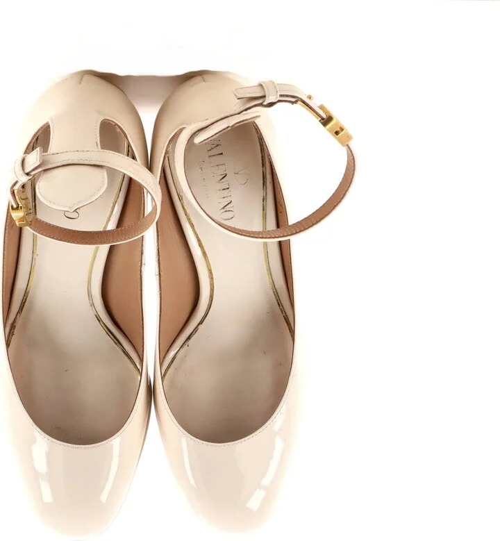 VALENTINO GARAVANI Women's Tan-Go Platform Pumps Patent 155 - Image 2