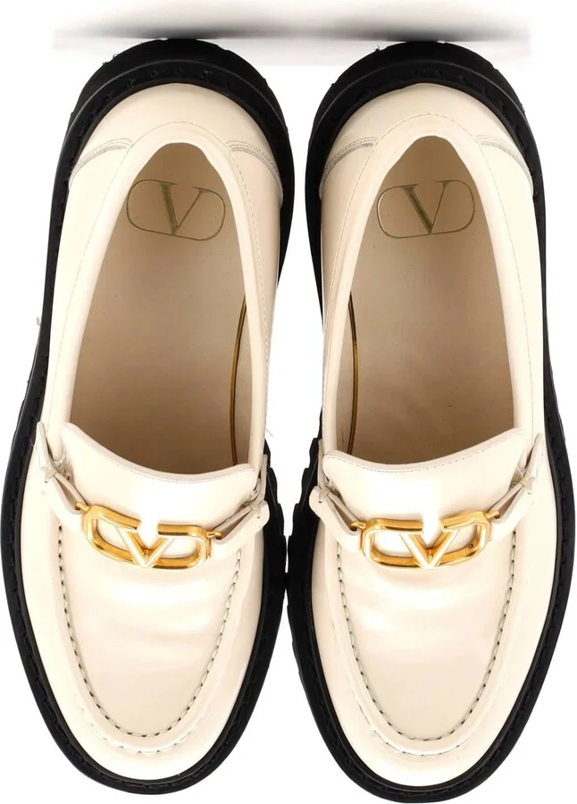 VALENTINO GARAVANI Women's VLogo Signature Loafers Leather - Image 2