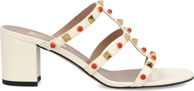 Valentino Garavanio Rockstud Embellished Open Toe Sandals