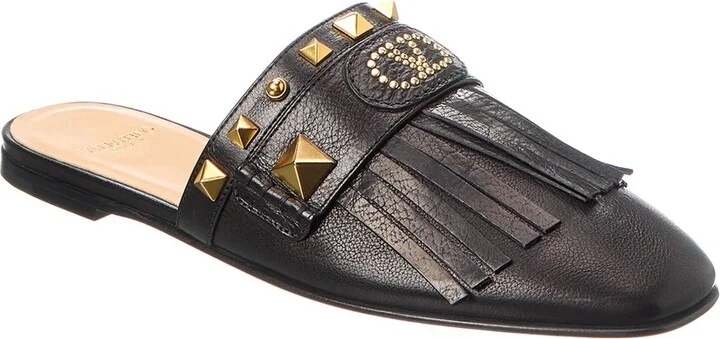 Valentino Grainy Leather Flat