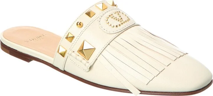 Valentino Grainy Leather Flat