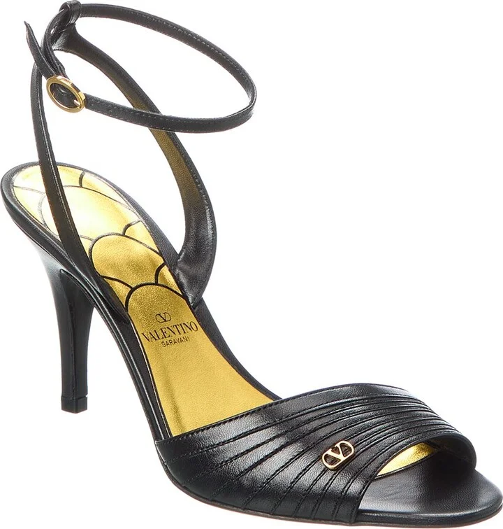 Valentino Ladycrush 85 Leather Sandal