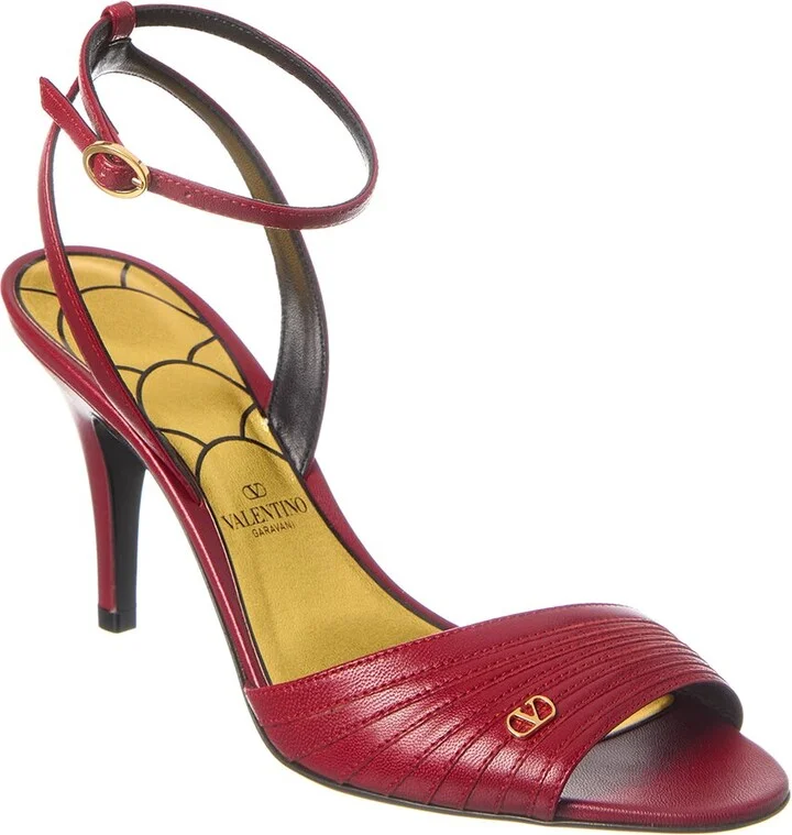 Valentino Ladycrush 90 Leather Sandal