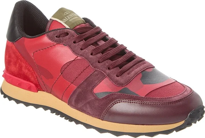 Valentino Leather & Canvas Sneaker