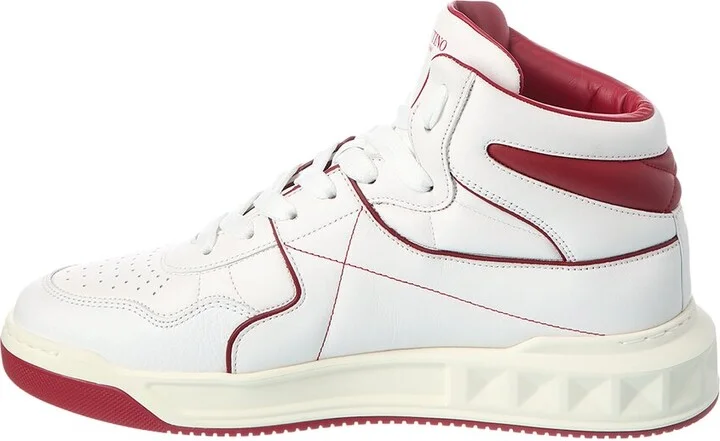 Valentino Leather High-Top Sneaker - Image 2