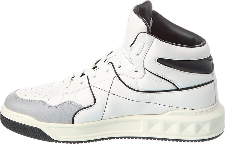 Valentino Leather High-Top Sneaker - Image 2