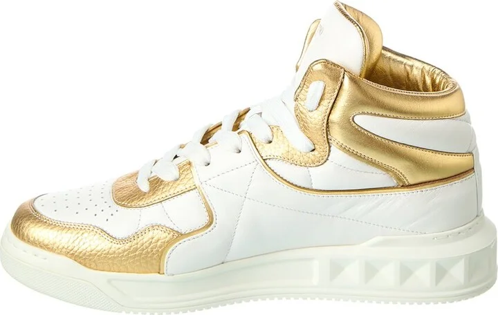 Valentino Leather Mid-Top Sneaker - Image 2