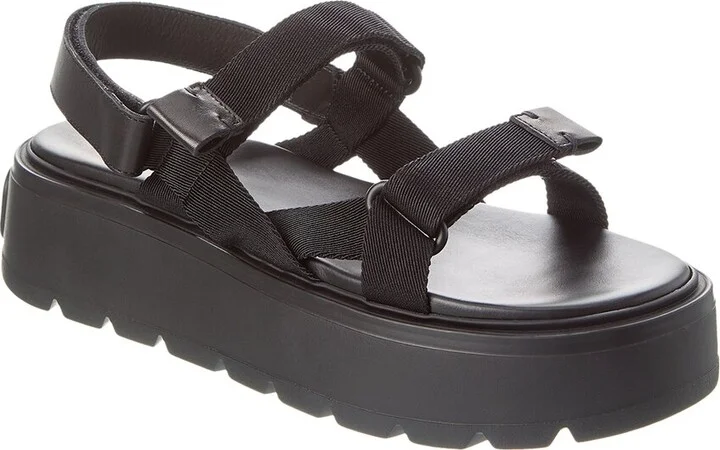 Valentino Leather Platform Sandal