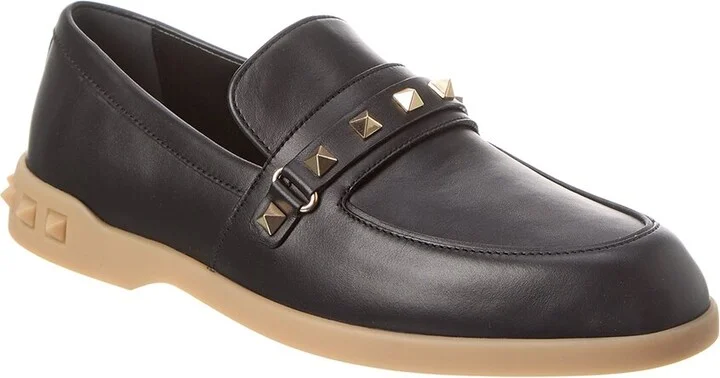 Valentino Leisure Flows Leather Loafer