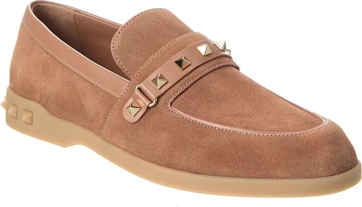 Valentino Leisure Flows Suede & Leather Loafer