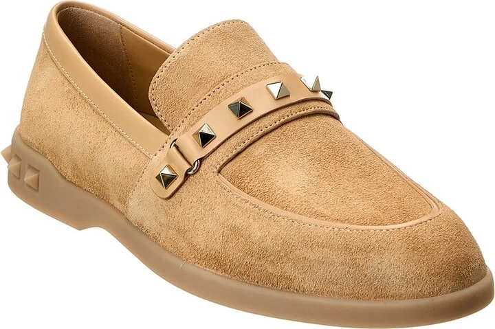 Valentino Leisure Flows Suede & Leather Loafer
