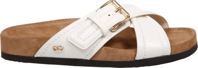 Valentino Logo Detailed Slip-On Sandals