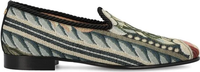 Valentino Logo Embroidered Slip-On Flat Shoes