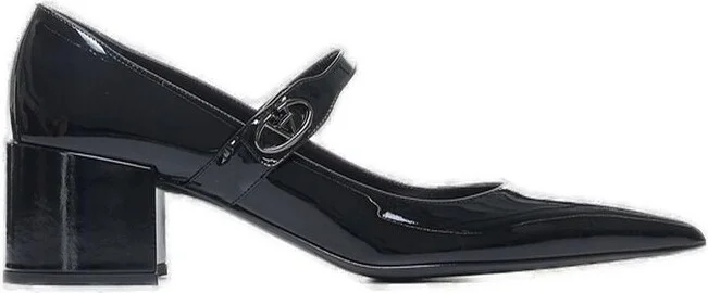 Valentino Logo Plaque Pointed Toe Pumps
