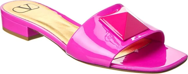 Valentino Maxi Stud Patent Sandal