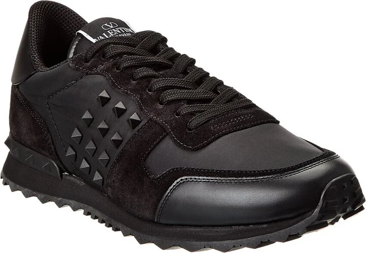 Valentino Nylon & Suede Sneaker