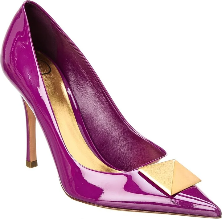Valentino One Stud 100 Patent Pump