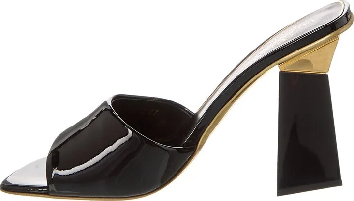 Valentino One Stud 105 Patent Sandal - Image 2